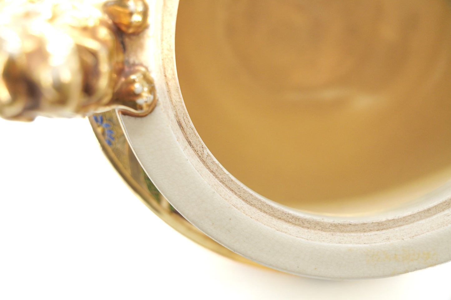 Brûle parfum Satsuma en porcelaine polychrome