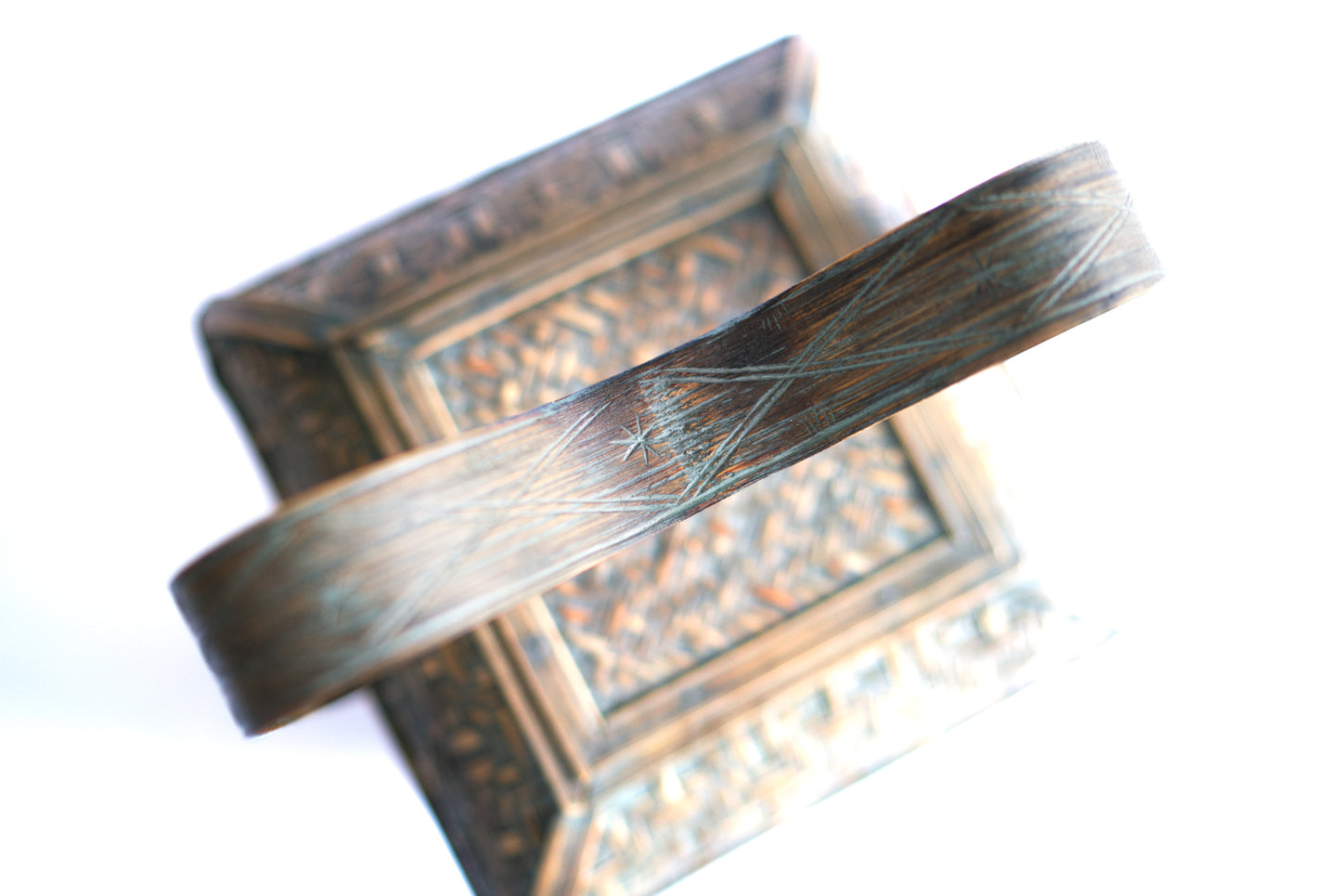 Antique Asian wedding basket