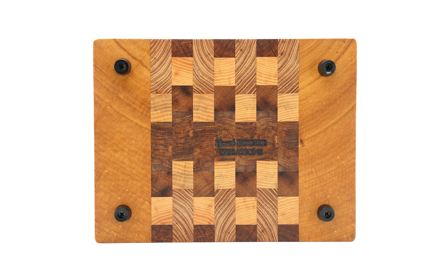 "Offset" standing timber cutting board - Unique piece