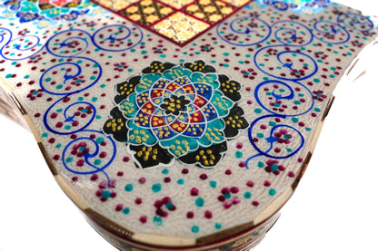 Persian marquetry backgammon and chess board - Unique piece