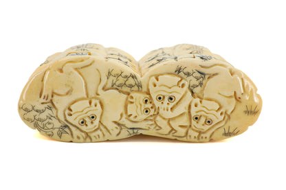 Antique carved opium box