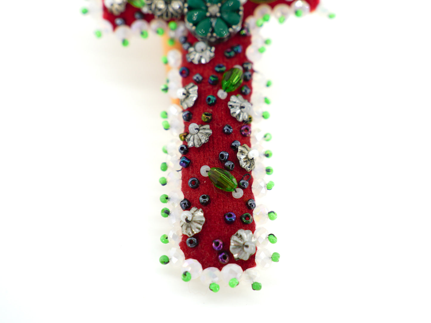 Red Cross Brooch - Unique Piece
