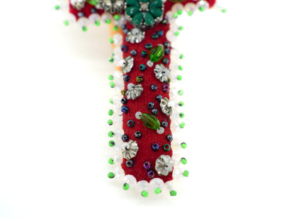 Red Cross Brooch - Unique Piece