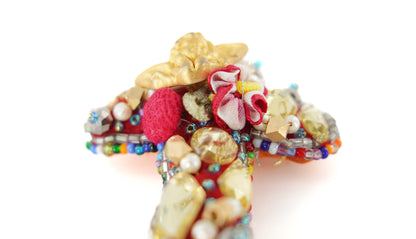 Angelic Cross Brooch - Unique Piece