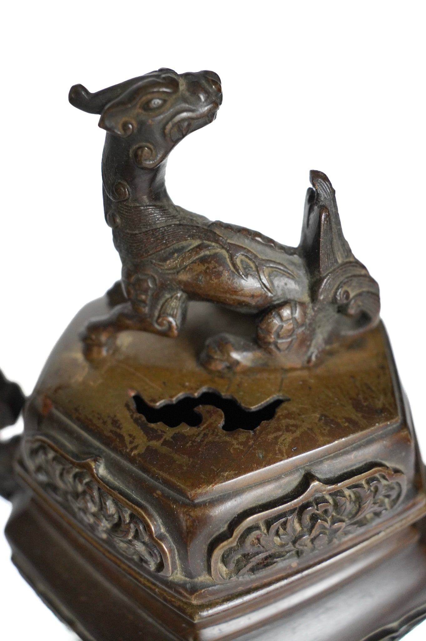 Brule-encens chinois ancien en bronze- Xianglu