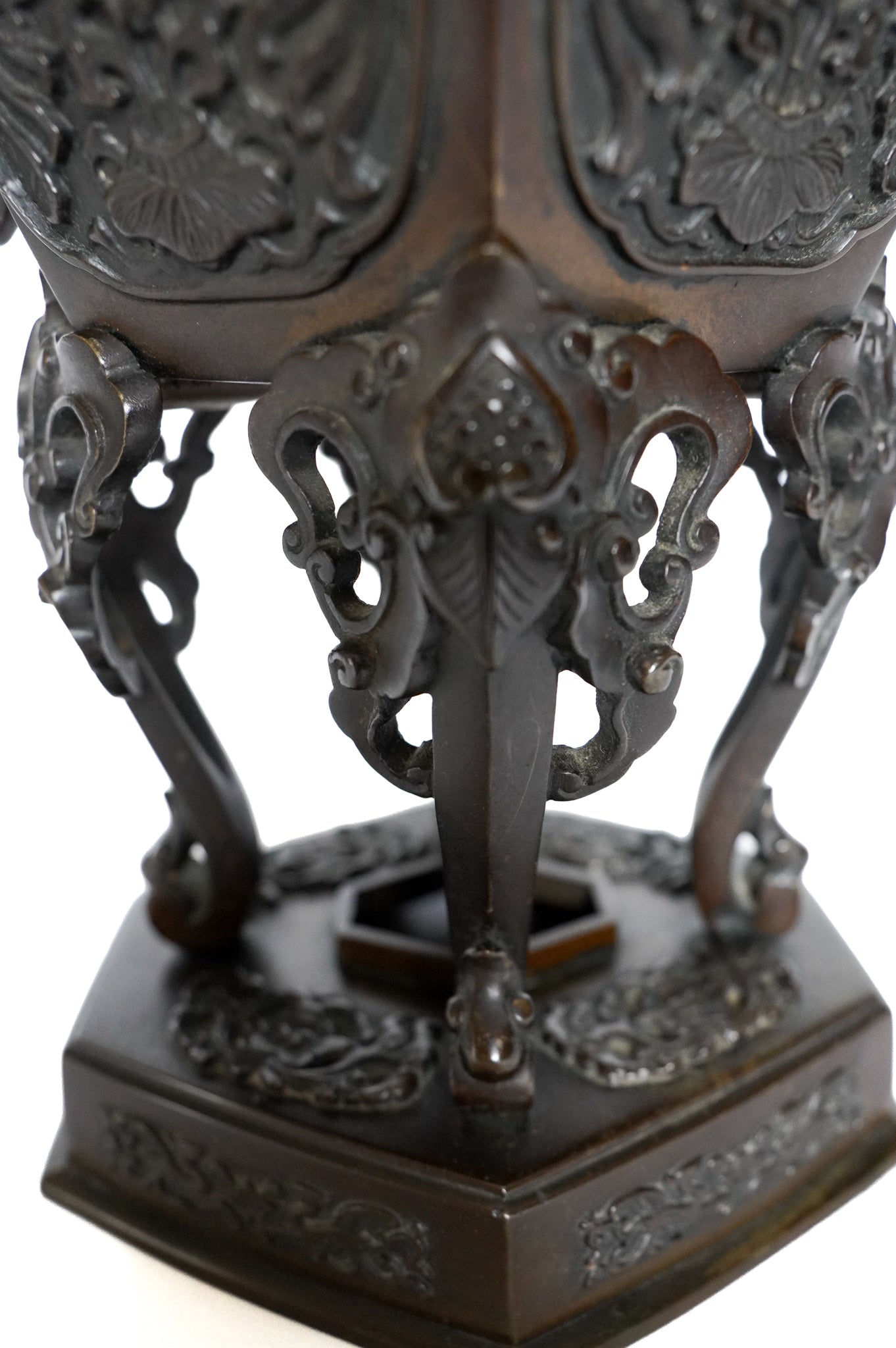 Brule-encens chinois ancien en bronze- Xianglu