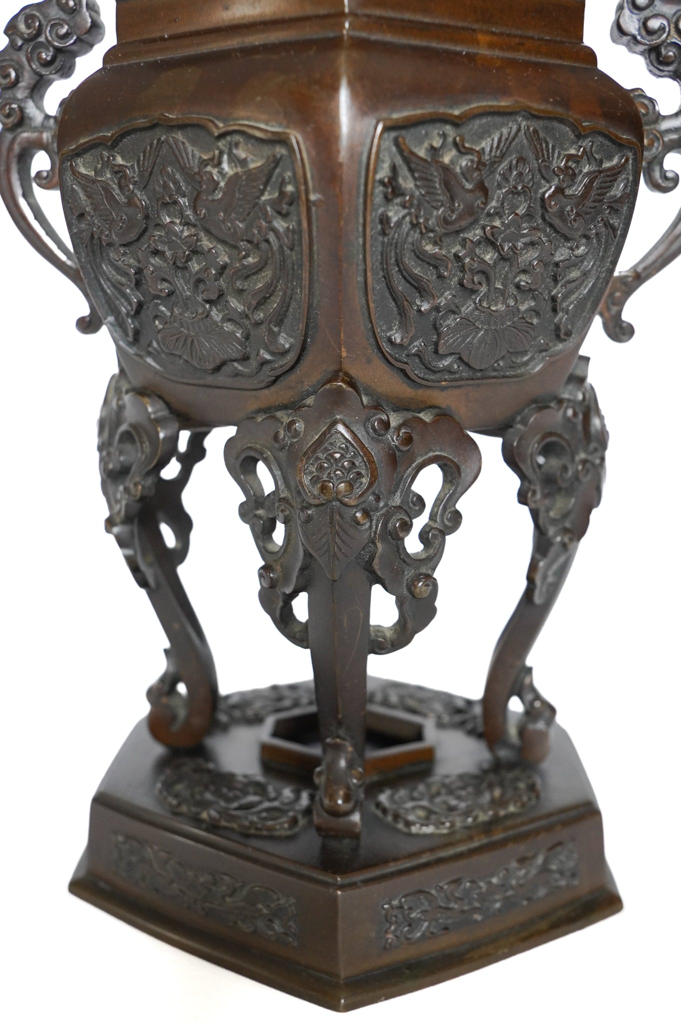 Brule-encens chinois ancien en bronze- Xianglu