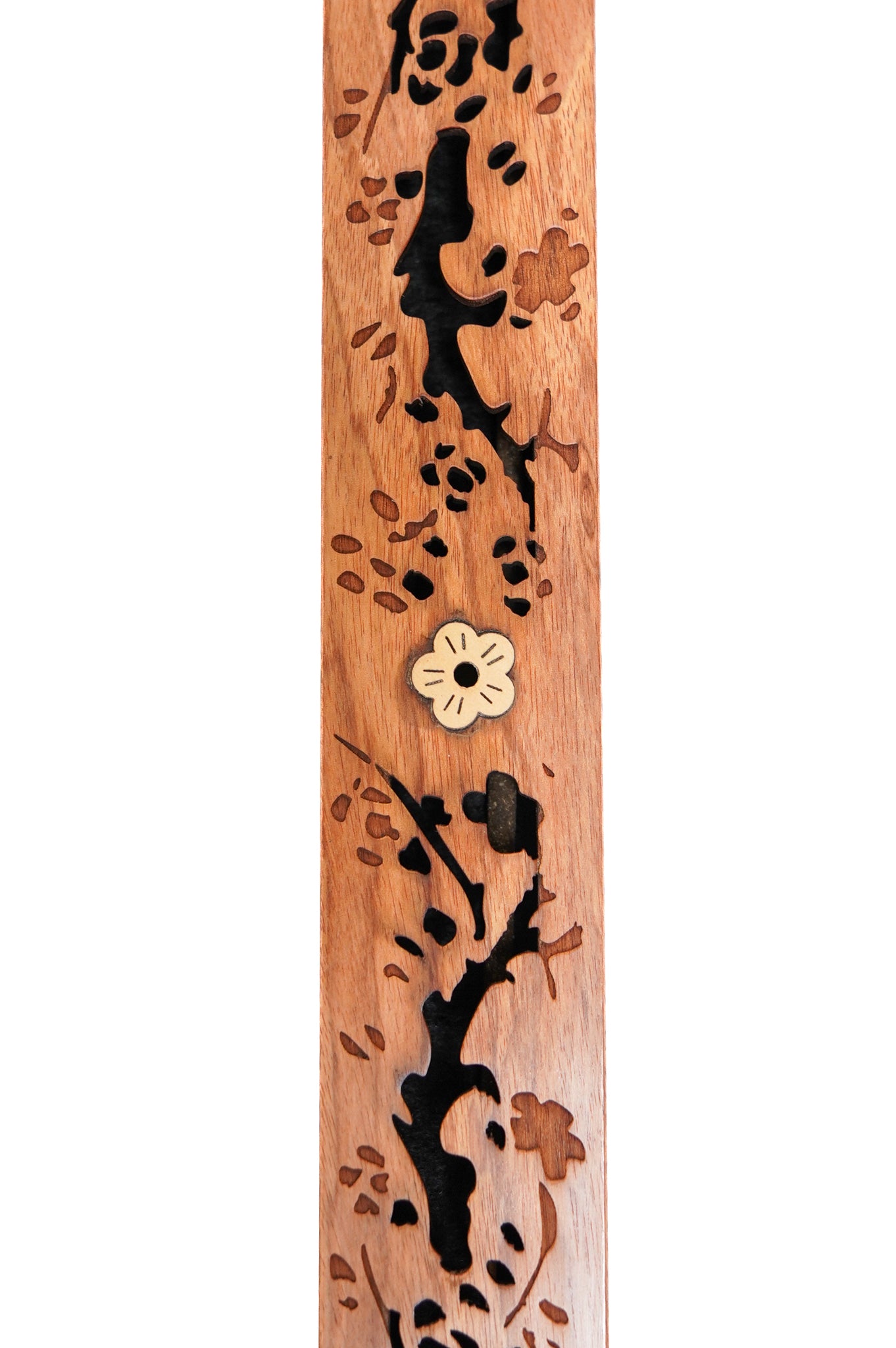 Coffret à encens Bois de rose "Cerisiers" - Grand modèle