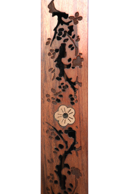 Coffret à encens Bois de rose "Cerisiers" - Petit modèle