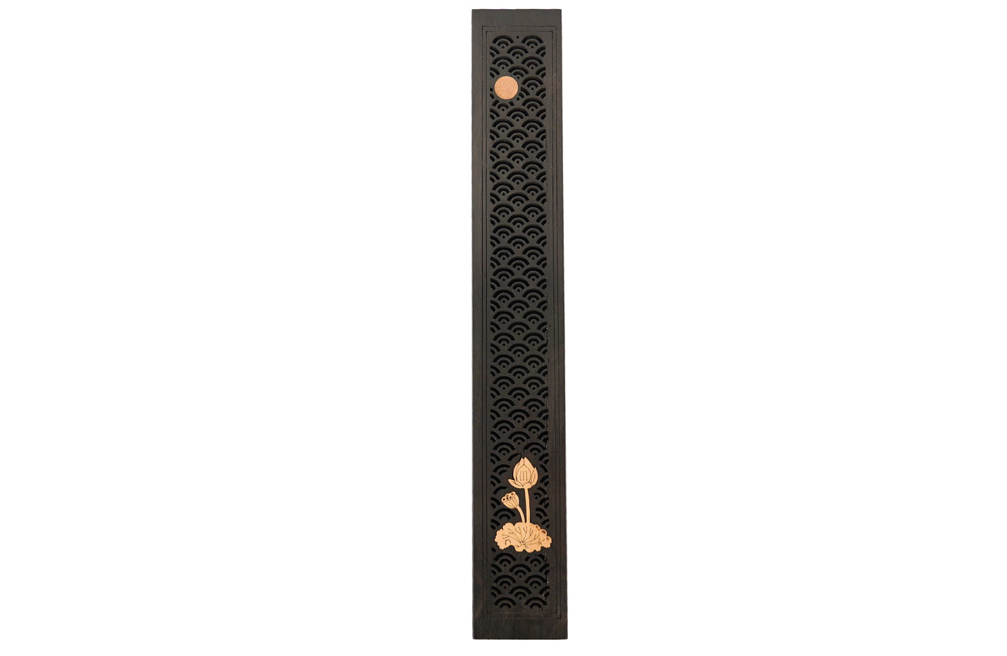 Coffret à encens Ebène "Eventails" - Grand modèle