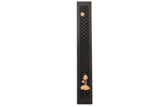 Coffret à encens Ebène "Eventails" - Grand modèle