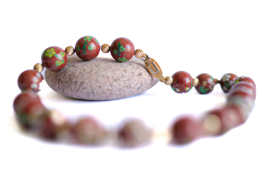 Antique Cloisonné Necklace - China