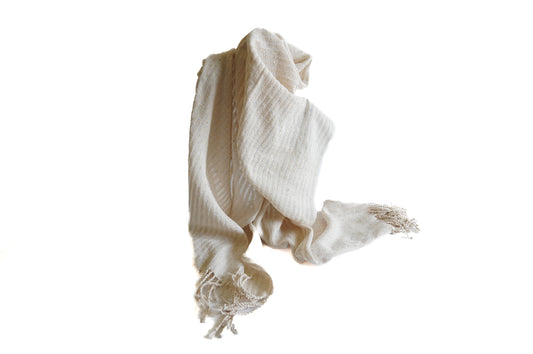 Beige silk scarf 