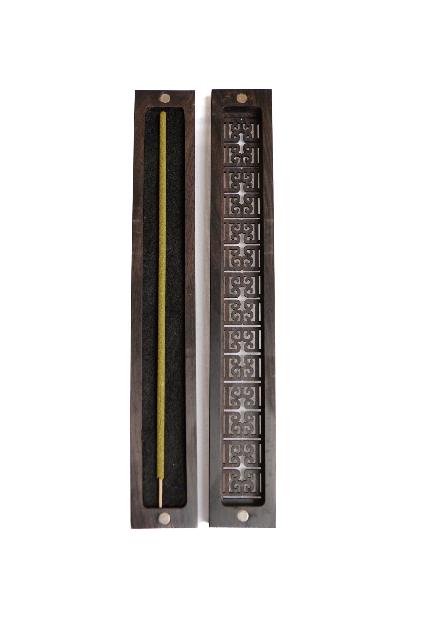Ebony incense box "Greek column" - Limited edition