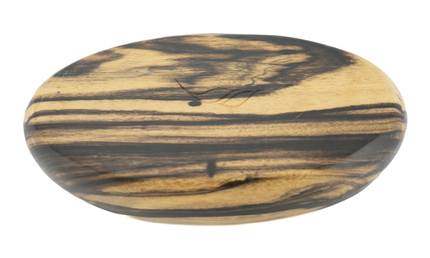 Large White Ebony Pebble Box