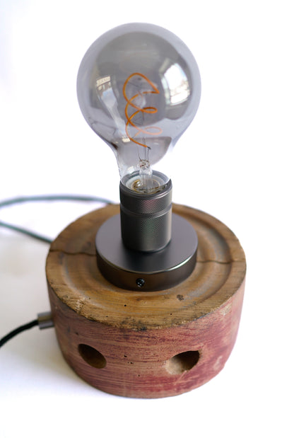Elm Pulley Lamp - Unique Piece