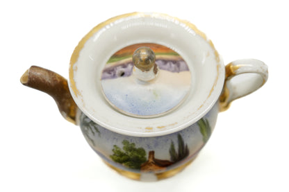 Old Paris porcelain tea and night light