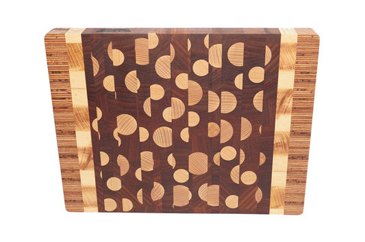 "Galaxy" standing timber cutting board - Unique piece