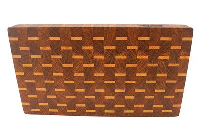 "Domino" standing timber cutting board - Unique piece