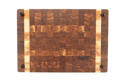 "New Moon" standing timber cutting board - Unique piece