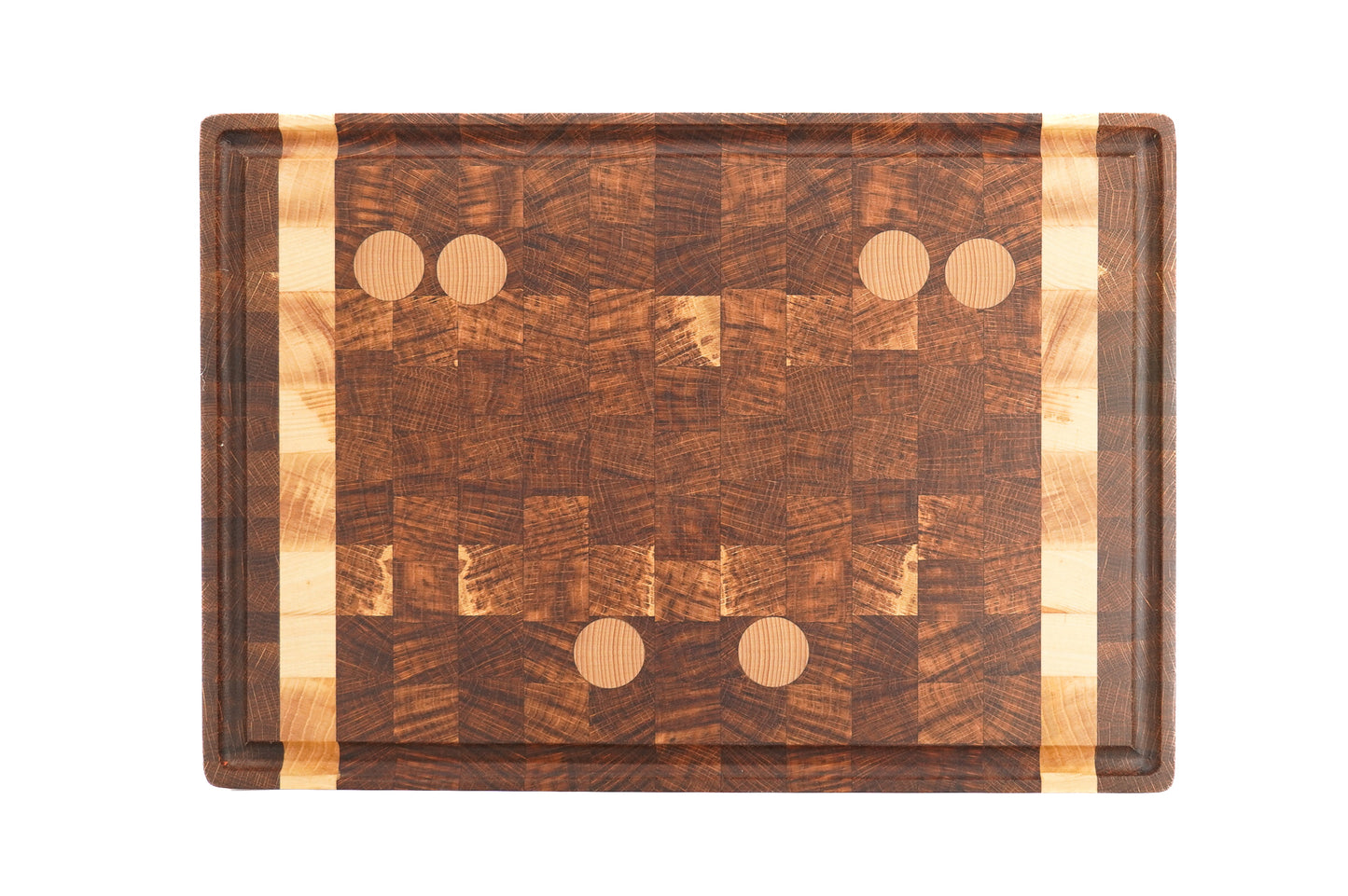"New Moon" standing timber cutting board - Unique piece