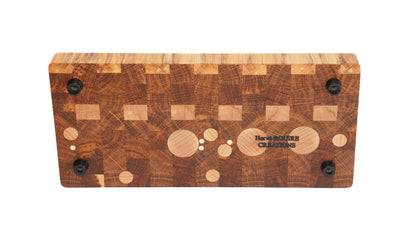 "Appetizer" standing timber cutting board - Unique piece