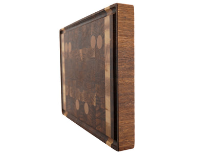 "New Moon" standing timber cutting board - Unique piece