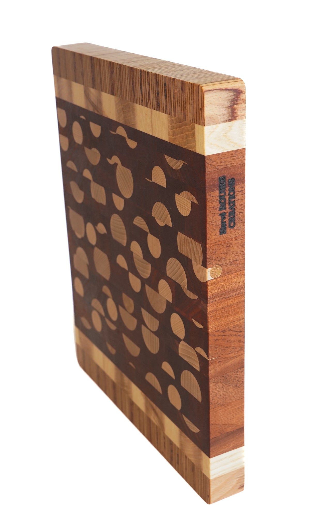 "Galaxy" standing timber cutting board - Unique piece