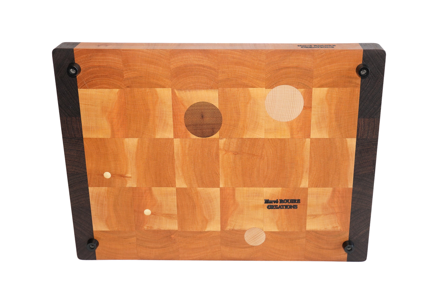 "12 Moons" standing timber cutting board - Unique piece