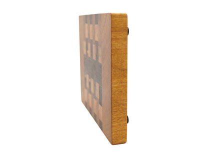 "Offset" standing timber cutting board - Unique piece