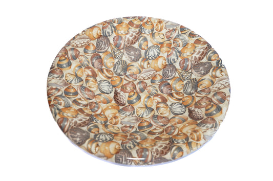 Decorative platter with a marine motif - signed Lancel