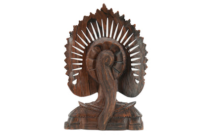 Ebony bust of a Balinese woman