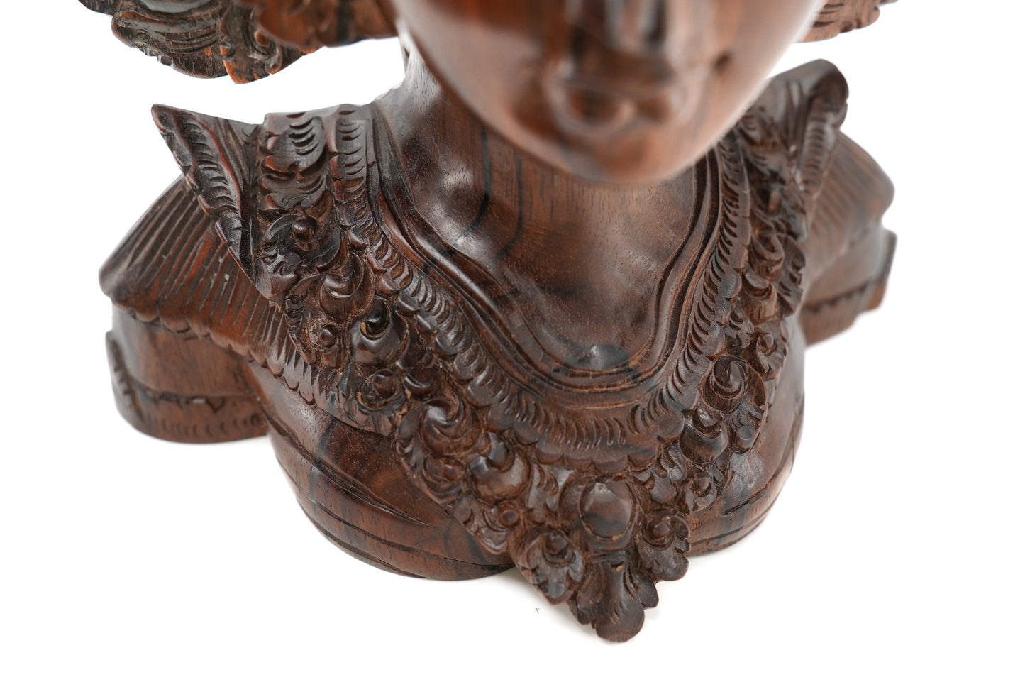 Ebony bust of a Balinese woman