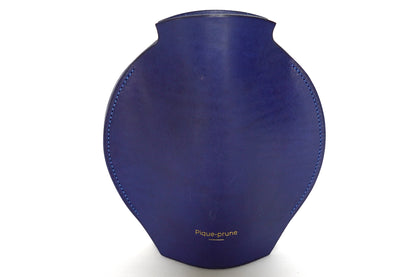 Cache-vase en cuir bleu - Série limitée