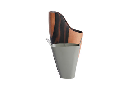 Vase Calista Ebène Rouge Medium - Pièce Unique