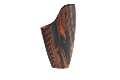 Vase Calista Ebène Rouge Medium - Pièce Unique