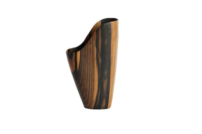 Vase Calista Ebène Rouge Small - Pièce Unique