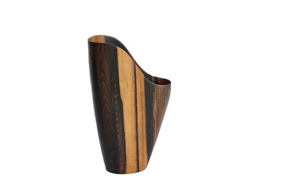 Vase Calista Ebène Rouge Small - Pièce Unique