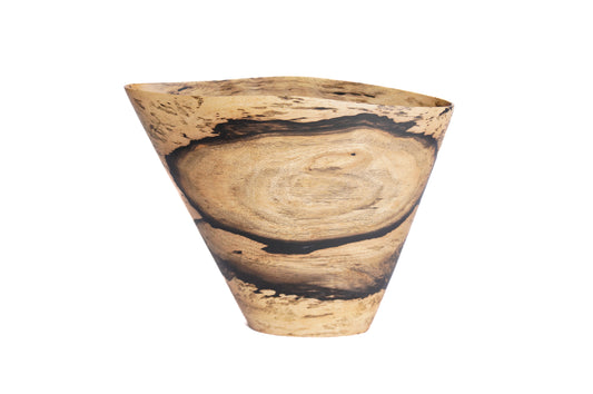 Hayley Ebony White Fox Vase - Unique Piece