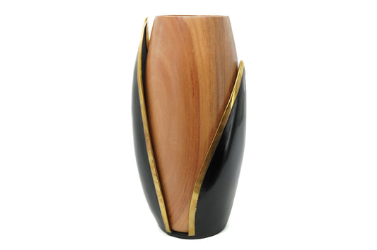 Tulip vase in Sohihy wood - Unique piece