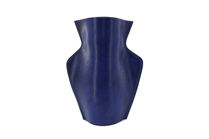 Cache-vase en cuir Bleu - Série limitée