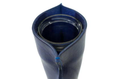 Cache-vase en cuir Bleu - Série limitée