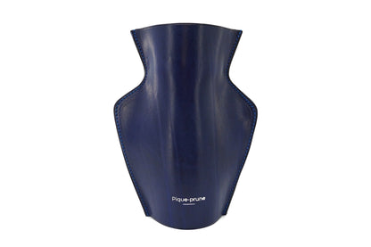 Cache-vase en cuir Bleu - Série limitée