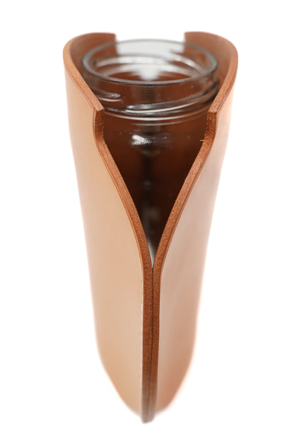 Cache-vase en cuir Gold - Série limitée Point sellier