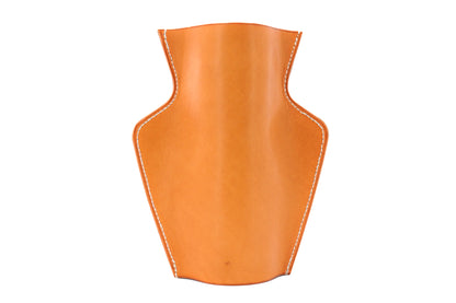 Cache-vase en cuir gold - Série limitée Point sellier