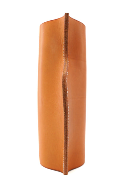 Cache-vase en cuir gold - Série limitée Point sellier