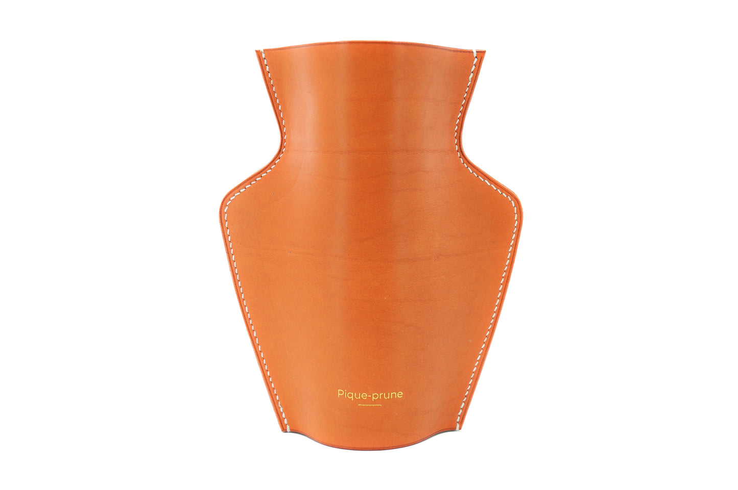 Cache-vase en cuir gold - Série limitée Point sellier
