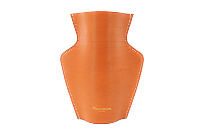 Cache-vase en cuir gold - Série limitée Point sellier