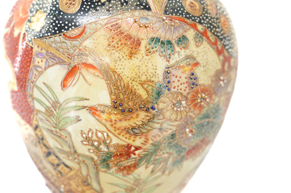 Vase ancien en porcelaine de style Satsuma